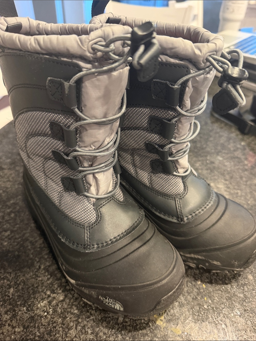 The North Face Kids Gray Waterproof Winter Boots